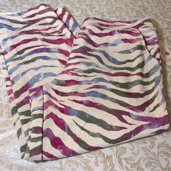 Secret Treasures Cropped Sleep Pants Stretch Waist Pockets Sz Large 12-14 NWT - Picture 2 of 4